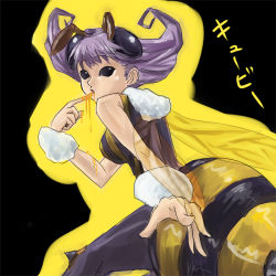 bee_girl capcom hone1210 honey arthropod_girl monster_girl q-bee tagme text_focus translation_request darkstalkers
