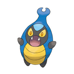 artist_request colored_sclera fangs full_body gen_5_pokemon karrablast nintendo no_humans official_art open_mouth orange_eyes pokemon pokemon_(creature) pokemon_bw pokemon_focus simple_background solo third-party_source white_background yellow_sclera
