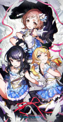 absurdres anniversary blonde_hair blue_eyes feathers gloves hachimiya_meguru highres idolmaster idolmaster_shiny_colors illumination_stars_(idolmaster) long_hair mika_pikazo shoes smile white_gloves white_shoes