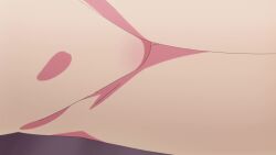 1girl agatsuma_makina android animated anime_screenshot bed bouncing_breasts breasts collarbone completely_nude gradient_hair highres kakushite!_makina-san!! large_breasts lying multicolored_hair nipples nude on_side orange_hair pink_hair red_hair robot robot_girl sound tagme thighs video