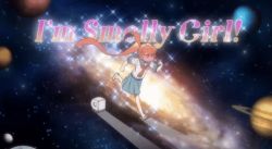 1girl animated animated_gif blush english_text engrish_text full-face_blush full_body galaxy long_hair official_art orange_hair planet ranguage running school_uniform screencap serafuku space sparkle twintails ueno-san_wa_bukiyou ueno_(ueno-san_wa_bukiyou)