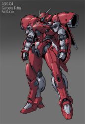 Rule 34 | banchengping@126, full body, gerbera tetra, grey background, gundam, gundam 0083, mecha, mobile suit, redesign, robot, science fiction, simple background