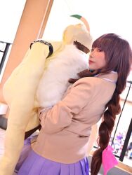 1girl angoramon cosplay digimon female_focus highres long_hair photo_(medium) real_life solo tsukiyono_ruli tsukiyono_ruli_(cosplay)