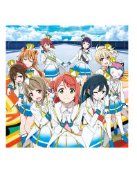 6+girls artbook asaka_karin asymmetrical_hair black_hair blonde_hair blue_eyes blunt_bangs bow braid braided_bun brown_hair emma_verde gloves grey_eyes grey_hair hair_bun hair_ornament hat highres jacket konoe_kanata long_hair love_live! love_live!_nijigasaki_high_school_idol_club medium_hair miyashita_ai multiple_girls nakasu_kasumi nijiiro_passions!_(love_live!) non-web_source official_art one_eye_closed orange_eyes osaka_shizuku pink_eyes pink_hair purple_hair short_hair single_side_bun skirt standing swept_bangs tennoji_rina thighhighs twintails uehara_ayumu white_bow white_jacket yellow_eyes yuki_setsuna