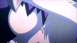 2010s animated animated_gif asmodeus_(sin_nanatsu_no_taizai) blonde_hair breasts demon_horns grabbing_another&#039;s_breast groping horns lucifer_(sin_nanatsu_no_taizai) sideboob sin_nanatsu_no_taizai video yuri