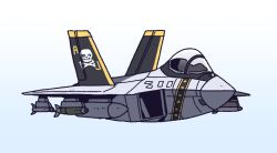air-to-air_missile aircraft airplane chibi drop_tank fighter_jet karepack kf-21_boramae military_vehicle original skull_and_crossbones vehicle_focus
