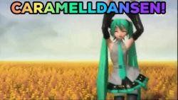 1girl 3d animated animated_gif blue_hair breasts caramelldansen cloud cloudy_sky detached_sleeves closed_eyes female_focus hatsune_miku ievan_polkka_(vocaloid) long_hair long_twintails lowres outdoors project_diva_(series) skirt sky small_breasts solo thighhighs third-party_edit twintails vocaloid wide_hips