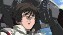 1boy 1girl animated animated_gif banagher_links death delta_plus gundam gundam_unicorn loni_garvey lowres mecha mobile_suit robot shamblo spoilers unicorn_gundam