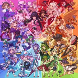 6+girls :&gt; :/ :3 :d :p \o/ absurdres alcohol animal animal_ear_piercing animal_ears animal_hat animal_on_head animal_print anklet apron aqua_hair aqua_shoes aqua_vest arms_up artist_name ascot baby_animal back_bow backpack bag bandaged_arm bandages barefoot bat_wings beer beer_mug beerko belt between_fingers bird bird_ears bird_on_head bird_wings black_boots black_bow black_bowtie black_cape black_cat black_dress black_gloves black_hair black_hairband black_hat black_ribbon black_sash black_shoes black_skirt black_vest blonde_hair bloomers blue_boots blue_bow blue_cape blue_capelet blue_dress blue_eyes blue_hair blue_kimono blue_shirt blue_skirt blue_tabard blue_vest blush bob_cut book boots border bow bowl bowl_hat bowtie braid broom broom_riding brown_dress brown_eyes brown_hair brown_hat brown_horns brown_shoes brown_socks bun_cover buttons cape capelet cat chen chen_(cat) chest_sarashi chick cirno clenched_hand closed_eyes closed_mouth closed_umbrella collared_shirt color_wheel_challenge commentary crescent crescent_hat_ornament cuffs cup dalachi_(headdress) detached_sleeves diamond_button double_bun drawing_sword dress drum elbow_gloves empty_plate fang feathered_wings fedora finger_gun flandre_scarlet floating floating_object floppy_ears floral_print floral_print_skirt flower flower_on_head food food_print footwear_bow fox_ears fox_tail frilled_dress frilled_hat frilled_kimono frilled_shirt_collar frilled_skirt frilled_sleeves frilled_socks frills frog_print from_behind fruit fruit_hat_ornament fruit_print fujiwara_no_mokou geta ghost_tail gloves gohei gourd grape_print green_boots green_bow green_eyes green_hair green_sash green_skirt green_theme green_vest grey_eyes grey_hair hair_bobbles hair_bow hair_bun hair_ornament hair_tubes hairband hakurei_reimu hakurei_shrine hand_on_headwear hand_on_own_chest hand_on_own_chin hands_on_own_hips hands_up hat hat_bow hat_ornament hat_ribbon heart_button heterochromia high_heel_boots high_heels highres hime_cut hinanawi_tenshi hitodama_print holding holding_cup holding_gohei holding_knife holding_needle holding_plate holding_polearm holding_staff holding_sword holding_umbrella holding_weapon horns houraisan_kaguya hugging_own_legs ibaraki_kasen ibuki_suika ice ice_wings in_bowl in_container inaba_tewi indian_style instrument japanese_clothes jewelry joutouguu_mayumi juliet_sleeves junko_(touhou) karakasa_obake katana kawashiro_nitori kazami_yuuka key kimono kirisame_marisa kitsune knee_boots knees_together_feet_apart knife knives_between_fingers kochiya_sanae komeiji_koishi komeiji_satori konpaku_youmu kyuubi layered_dress layered_skirt leaf leaning_forward legs_together long_dress long_hair long_skirt long_sleeves looking_at_viewer looking_back looking_to_the_side low-tied_long_hair low_twintails maid_apron maid_headdress mary_janes matara_okina medium_hair mima_(touhou) miniskirt mob_cap moriya_suwako mug multicolored_hair multiple_drawing_challenge multiple_girls multiple_tails mystia_lorelei neck_ribbon necktie needle niwatari_kutaka obi ofuda ofuda_on_clothes on_head one_eye_closed one_side_up oni open_clothes open_mouth open_vest orange_(touhou) orange_dress orange_hair outstretched_arm outstretched_arms pants patchouli_knowledge peach peach_hat_ornament peeking_out petticoat pinafore_dress pink_background pink_dress pink_eyes pink_flower pink_hair pink_hat pink_rose pink_shirt pink_shoes pink_skirt pink_theme plaid_clothes plaid_skirt plaid_vest plate pleated_skirt polearm pom_pom_(clothes) print_skirt puffy_pants puffy_short_sleeves puffy_sleeves purple_background purple_bow purple_dress purple_eyes purple_flower purple_hair purple_ribbon purple_skirt purple_theme purple_vest rabbit_ears rabbit_girl rabbit_tail reading red_ascot red_background red_belt red_bow red_eyes red_hair red_kimono red_necktie red_pants red_ribbon red_shoes red_skirt red_tabard red_theme red_vest reisen_udongein_inaba remilia_scarlet ribbon ribbon-trimmed_skirt ribbon_trim rod_of_remorse rose rubber_boots running russian_commentary saigyouji_yuyuko sarashi sash scabbard semi-rimless_eyewear shading_eyes sheath shiki_eiki shirt shoes short_hair short_hair_with_long_locks short_sleeves short_twintails side_slit sidelocks sideways_glance signature single_braid single_hair_tube sitting skin_fang skirt skirt_set sleeve_bow sleeve_garter sleeveless sleeveless_dress sleeveless_shirt smile smug snake_hair_ornament socks soemy solo spear_the_gungnir staff standing standing_on_one_leg straight_hair sukuna_shinmyoumaru sun_print suspenders sword tabard tail tatara_kogasa teeth third_eye tiptoes tongue tongue_out torn_clothes torn_shirt touhou touhou_(pc-98) triangular_headpiece tsuzumi turtleneck twin_braids twintails two-sided_cape two-sided_fabric two-tone_hair two-tone_skirt two_side_up umbrella under-rim_eyewear underwear upper_teeth_only usami_sumireko v v_over_eye very_long_hair vest vine_print waist_apron waist_sash weapon white_apron white_bow white_dress white_hair white_hat white_shirt white_skirt white_sleeves white_socks white_umbrella wide_sleeves winged_hat winged_shoes wings witch_hat wizard_hat yakumo_ran yakumo_yukari yellow_ascot yellow_bow yellow_bowtie yellow_eyes yellow_hat yellow_ribbon yellow_shirt yellow_theme yellow_wings yomotsu_hisami