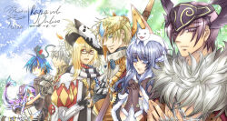 Rule 34 | 2girls, 5boys, :d, animal, animal on head, argyle clothes, argyle coat, armor, artist collaboration, ayamesin, azlia, black cat, black hat, black scarf, blonde hair, blue eyes, blue hair, breastplate, brown cape, brown coat, brown eyes, brown gloves, brown hair, candle, cape, cat, cat on head, chain, chinese commentary, circlet, closed mouth, coat, commentary request, copyright name, cross of prontera, crown, fangs, fur-trimmed cape, fur-trimmed gloves, fur trim, gloves, gold trim, grey hair, gunslinger (ragnarok online), hat, high priest (ragnarok online), high wizard (ragnarok online), hug, interlocked fingers, long hair, looking at viewer, minstrel (ragnarok online), multiple boys, multiple girls, on head, open mouth, own hands together, pointy ears, purple eyes, purple hair, ragnarok online, red-framed eyewear, red coat, red eyes, royal guard (ragnarok online), scarf, selcia, shadow chaser (ragnarok online), short hair, smile, striped clothes, striped scarf, super novice (ragnarok online), upper body, white cat, white scarf
