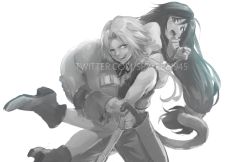 1boy 1girl absurdres ass bodysuit boots bound bound_wrists carrying_over_shoulder dagger final_fantasy final_fantasy_ix garnet_til_alexandros_xvii gloves greyscale grin hair_between_eyes highres kidnapping knife long_hair low-tied_long_hair low_ponytail monkey_tail monochrome one_eye_closed open_mouth own_hands_together pants parted_bangs ponytail puffy_sleeves shouting smile spykeee tail teeth thigh_strap unfinished upper_body upper_teeth_only vest weapon white_background zidane_tribal