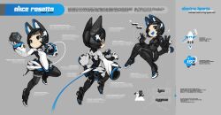 1girl 2020 :d absurdres alice_rosetta android animal_ears bird black_eyes black_hair black_leggings blue_tongue cat cat_ears cat_girl cat_tail chinese_commentary colored_tongue commentary constellation cube cygnus_(constellation) dress electric_hearts english_commentary english_text gloves grey_background highres incredibly_absurdres joints krita_(medium) leggings long_sleeves looking_at_viewer lynx_(constellation) mechanical_arms mechanical_ears mechanical_legs open_mouth original reference_sheet robot robot_ears robot_girl robot_joints rocket science_fiction shoe_soles shoes signature smile solar_panel swan tail teeth thrusters tsurime tyson_tan upper_teeth_only white_dress white_gloves winch