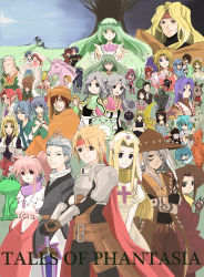 arche_klein bad_tag chester_burklight claus_f._lester crab cress_albane dhaos dio_(tales) everyone fairy frog fujibayashi_suzu highres martel_(tales) mel_(tales) mint_adenade norn_(tales) tales_of_(series) tales_of_phantasia unicorn wings