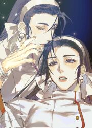 Rule 34 | black hair, highres, injury, kagura chizuru, kagura maki, maki kagura, priestess, siblings, sisters, snk, tears, the king of fighters, twins