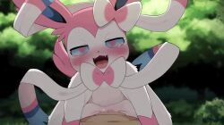 1boy 1girl animated audible_creampie audible_internal_cumshot bestiality blush cowgirl_position creatures_(company) cum cum_in_pussy dagasi game_freak gen_6_pokemon girl_on_top happy_sex heart heart-shaped_pupils interspecies looking_at_viewer moaning nintendo nude open_mouth outdoors penis pokemon pokemon_(creature) pokephilia pov saliva sex smile sound sound_effects straddling sylveon symbol-shaped_pupils third-party_edit vaginal video