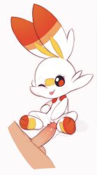 1boy 1girl animal_feet animal_hands animal_nose body_fur closed_mouth erection feet flat_chest full_body furry furry_female furry_with_non-furry gen_8_pokemon happy hetero highres interspecies just_the_tip kekitopu loli nintendo one_eye_closed penis pokemon pokemon_(creature) pussy rabbit_ears rabbit_girl rabbit_tail red_eyes red_fur scorbunny sex short_tail simple_background sitting smile solo_focus spread_legs tail testicles tongue tongue_out two-tone_fur vaginal white_background white_fur