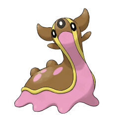 animal_focus full_body gastrodon gastrodon_(west) gen_4_pokemon nintendo no_humans official_art pokemon pokemon_(creature) pokemon_dppt pokemon_focus simple_background slug solo sugimori_ken third-party_source white_background