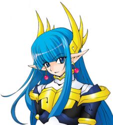 blue_hair colored_skin goki_(zenki) goto_akira_(zenki) grey_eyes kishin_douji_zenki white_skin zenki