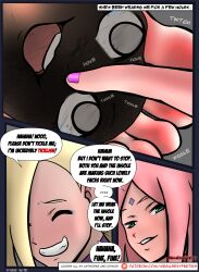 absurdres boruto:_naruto_next_generations domination dominatrix feet feet_above_head feet_out_of_frame feet_together femdom foot_focus foot_worship gts haruno_sakura highres hyuuga_hinata insole naruto_(classic) naruto_(series) naruto_shippuuden transformation yamanaka_ino