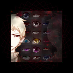 Rule 34 | 1boy, absurdres, aiba ibuki, atou haruki, black eyes, black jacket, blonde hair, blue eyes, brown eyes, closed mouth, commentary request, enomoto noa, green eyes, grey eyes, grey sweater, harada minoru, hatsutori hajime, highres, isoi haruki, isoi rai, isoi reiji, isoi reiji (rei-kun), jabuchi you, jacket, kanou aogu, kumazaki karen, kumazaki riku, kurachi terumi, male focus, orange eyes, otowa rui (saibou shinkyoku), peimu, purple eyes, red eyes, saibou shinkyoku, sanpaku, shinano eiji, short hair, sweater, tareme, turtleneck, turtleneck sweater, utsugi noriyuki, yanagi nina, yellow eyes
