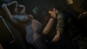 1boy 1futa 20s 3d against_wall animated armpits arms_behind_head arms_up black_thighhighs bouncing bouncing_breasts breasts brown_hair capcom caressing_testicles chris_redfield clothed_male_nude_female dutch_angle erection face_piercing fellatio foreskin futa_with_male futanari handjob head_wreath highres huge_penis indoors interior jill_valentine johndoe1970 kneeling large_breasts large_testicles leaning leg_up light_smile looking_at_another looping_animation navel_piercing nipple_piercing nipples nose_piercing nude oral pants penis piercing police police_uniform policeman pregnant resident_evil resident_evil_(remake) rubbing shirt short_hair short_sleeves source_filmmaker_(medium) standing testicles thighhighs uncensored vest video