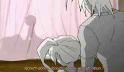 00s 2boys 2girls animated animated_gif anime_screenshot inuzuka_koushi kuzuryuu_momoko lowres miyamoto_iroha miyamoto_saizou multiple_boys multiple_girls shadow subtitled sumomomo_momomo voyeurism