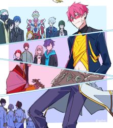 Rule 34 | anosillus ii, anti (ssss.gridman), asanaka yomogi, asukagawa chise, blonde hair, blue hair, borr, braid, brown hair, dark-skinned male, dark skin, epaulettes, formal clothes, gauma, glasses, gloves, goldburn, green eyes, gridman (character), gridman universe, gridman universe (film), hair between eyes, hair ornament, highres, himagosan, jacket, juuga, long hair, long sleeves, looking at viewer, mask, max (ssss.gridman), minami yume, mujina, multiple boys, multiple girls, navel, necktie, onija, princess (dynazenon), red hair, samurai calibur, scar, scar on face, short hair, sizumu, smile, ssss.dynazenon, suit, twintails, vit, yamanaka koyomi