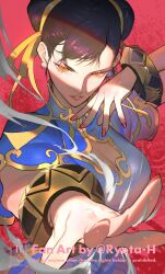 Rule 34 | 1girl, artist request, breasts, capcom, chun-li, cleavage, cleavage cutout, clothing cutout, highres, looking at viewer, street fighter, tagme