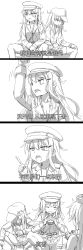 Rule 34 | 3girls, absurdres, bad id, bad pixiv id, burger, cnm, comic, eating, facial scar, flat cap, food, gangut (kancolle), gloves, greyscale, hammer and sickle, hat, hibiki (kancolle), highres, iowa (kancolle), jacket, kantai collection, long hair, meme, monochrome, multiple girls, panties, pantyshot, peaked cap, scar, scar on cheek, scar on face, skirt, slav squatting, squatting, translation request, underwear, verniy (kancolle)