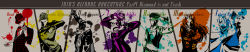 6+boys bad_id bad_pixiv_id bowler_hat cat&#039;s_cradle dead_man&#039;s_questions fungami_yuya gakuran hat hazekura_mikitaka headband higashikata_josuke highres jojo_no_kimyou_na_bouken kira_yoshikage kishibe_rohan kuujou_joutarou long_image male_focus multiple_boys multiple_monochrome nijimura_keicho pompadour school_uniform wide_image xxxxdosxxxx