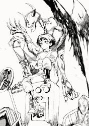 Rule 34 | absurdres, claws, devimon, digimon, digimon (creature), highres, horns, mask, shoes, wings