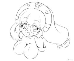 1girl breasts glasses gluko medium_breasts mon_colle_knights monochrome rokumon_tengai_mon_colle_knight simple_background tagme
