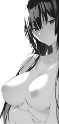 Rule 34 | 1girl, black hair, blush, breasts, haite kudasai takamine-san, hiiragi yuuichi, monochrome, tagme, takamine takane