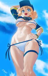 1girl artoria_pendragon_(fate) bikini fate/grand_order fate_(series) firstw1 mysterious_heroine_x_(fate) mysterious_heroine_xx_(fate) swimsuit tagme