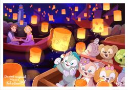 4boys 5girls animal_ears animification bear_boy bear_ears cookieann disney dress duffy_and_friends duffy_the_disney_bear flynn_rider furry furry_female furry_male gelatoni highres linabell looking_at_viewer multiple_boys multiple_girls olu_mel open_mouth rabbit_girl rapunzel_(disney) shelliemay shirt smile stellalou stuffed_toy takatmaorange tangled turtle_boy