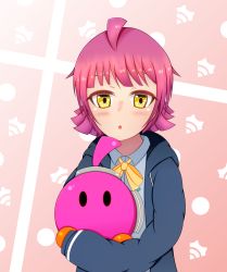 1girl absurdres artist_request female_focus highres love_live! love_live!_nijigasaki_high_school_idol_club pink_hair poorly_drawn short_hair tennoji_rina