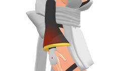 1girl 3d animated artist_request ass ass_focus ass_shake black_hair black_leotard bouncing_breasts breasts curvy full_body hand_on_own_hip highleg highleg_leotard highres huge_ass iroha_(samurai_spirits) large_breasts leotard leotard_under_clothes looking_at_viewer looking_to_the_side maid maid_headdress mikumikudance_(medium) samurai_spirits shiny_skin short_hair sideboob smile solo thighhighs v video walking white_background wide_hips