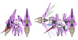1girl arm_armor armored_boots bare_shoulders boots bow_(weapon) breasts concept_art convallaria drawing_bow drone full_body headpiece highres holding holding_bow_(weapon) holding_polearm holding_weapon lance large_breasts leotard long_hair mecha_musume polearm shield starward thighhighs very_long_hair weapon white_hair zhu_fun