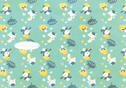 beret blue_background english_text gen_1_pokemon gen_4_pokemon hat holding holding_telescope horsea jellyfish manami_(uovoegg) nintendo no_humans piplup pokemon pokemon_(creature) shellder ship simple_background star_(symbol) telescope watercraft