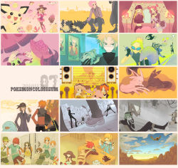 00s 6+boys 6+girls aipom bandana_guy_(pokemon) bitt_(pokemon) blonde_hair braid brown_hair cail_(pokemon) chaser_(pokemon) computer copyright_name dress english_text espeon ferma_(pokemon) flaaffy folly_(pokemon) frostz gen_1_pokemon gen_2_pokemon gen_3_pokemon gloves green_hair hat highres hood hoodie hunter_(pokemon) igglybuff laptop ledyba legendary_pokemon long_hair marcia_(pokemon) megg_(pokemon) miror_b._(pokemon) multiple_boys multiple_girls nett_(pokemon) nintendo orange_hair pants perr_(pokemon) pichu pink_hair plusle poke_ball poke_ball_(basic) pokemon pokemon_(creature) pokemon_colosseum psyduck purple_hair quagsire reath_(pokemon) receptionist_(pokemon) red_hair rider_(pokemon) secc_(pokemon) short_hair shorts skiploom skirt sor_(eliminate) street_performer_(pokemon) tail trudly_(pokemon) twin_braids umbreon wes_(pokemon) willie_(pokemon)