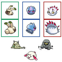 Rule 34 | big wicke energy, bosamon, digimon, digimon (creature), dog, goromon, gurimon, horns, jellyfish, looking at viewer, pacifier, paomon, puyoyomon, rabbit, rock, sand, sprite, sprite sheet, sunamon, yellow eyes