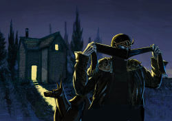 1990s_(style) dog final_fantasy final_fantasy_vi interceptor male_focus mask night ninja shadow_(ff6)