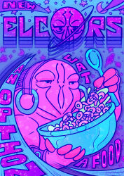 advertising alien cereal elcor happyhumannoises highres mass_effect_(series) planet spoon tumblr
