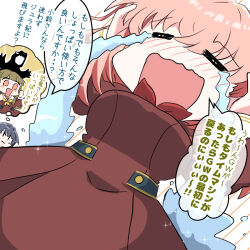 +_+ 3girls =_= blue_hair blush breasts brown_dress brown_hair closed_eyes cowboy_shot crying dress golden_week hands_on_own_head hasu_no_sora_school_uniform hinoshita_kaho kachimachi_kosuzu large_breasts link!_like!_love_live! long_sleeves love_live! multiple_girls murano_sayaka navyblue_konjac neckerchief nose_blush open_mouth orange_hair pink_eyes pleated_dress red_neckerchief sailor_collar sailor_dress school_uniform speech_bubble streaming_tears sweatdrop tears two_side_up virtual_youtuber wavy_hair white_sailor_collar winter_uniform |_|