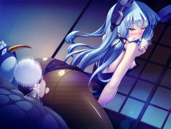 10s 1boy 1girl ahegao anal anal_object_insertion anal_tail ass back-seamed_legwear bird breasts butt_plug clothed_sex cum cum_in_pussy detached_collar double_penetration fake_tail fishnet_pantyhose fishnets game_cg girl_on_top hetero highres kantai_collection long_hair multiple_penetration murakumo_(kancolle) nipple_slip nipples object_insertion pantyhose penguin personification playboy_bunny rabbit_tail red_eyes reverse_cowgirl_position seamed_legwear sex sex_from_behind sex_toy sidelocks small_breasts smile solo_focus straddling sweat tail torisan torn_clothes torn_legwear uncensored vaginal