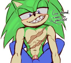 2boys anal blue_eyes completely_nude furry green_hair hauringu long_hair looking_at_viewer multiple_boys nude pectorals penis scar scar_on_chest scourge_the_hedgehog sharp_teeth sonic_(series) sonic_the_hedgehog teeth toned toned_male yaoi