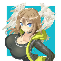 breasts cleavage eunie_(xenoblade) highres large_breasts migotaa solo xenoblade_chronicles_(series) xenoblade_chronicles_3