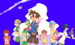 Rule 34 | 3girls, 5boys, digimon, glasses, highres, ishida yamato, izumi koshiro, kido jo, koromon, mochimon, multiple boys, multiple girls, nyaromon, pukamon, pyocomon, tachikawa mimi, takaishi takeru, takenouchi sora, tanemon, tokomon, tunomon, yagami hikari, yagami taichi