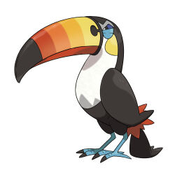 Rule 34 | angry, animal focus, artist request, bird, closed mouth, full body, gen 7 pokemon, nintendo, no humans, official art, pokemon, pokemon (creature), pokemon focus, pokemon sm, simple background, solo, third-party source, toucan, toucannon, white background