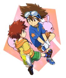 Rule 34 | digimon, digimon adventure: (2020), highres, izumi koshiro, koromon, mochimon, tagme, yagami taichi